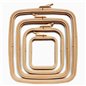 Borduurring Nurge 9,5 x 11 cm koffiebruin