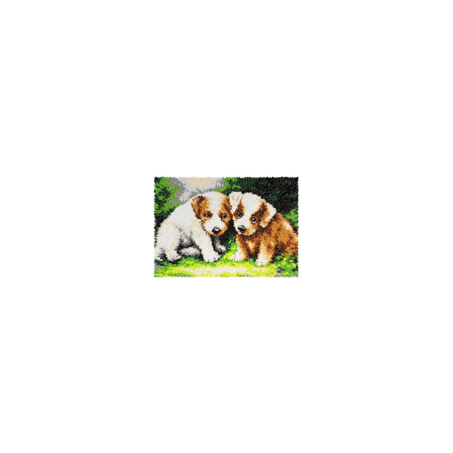 Kit tapis au point noué Puppies 4176