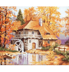 Luca-S Embroidery kit Autumn Landscape