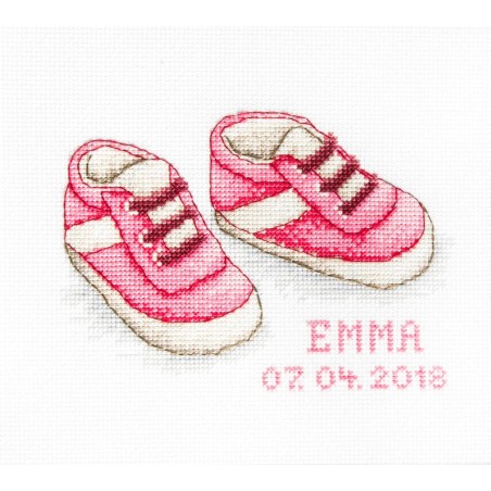 Luca-S Embroidery kit Baby Shoes 2