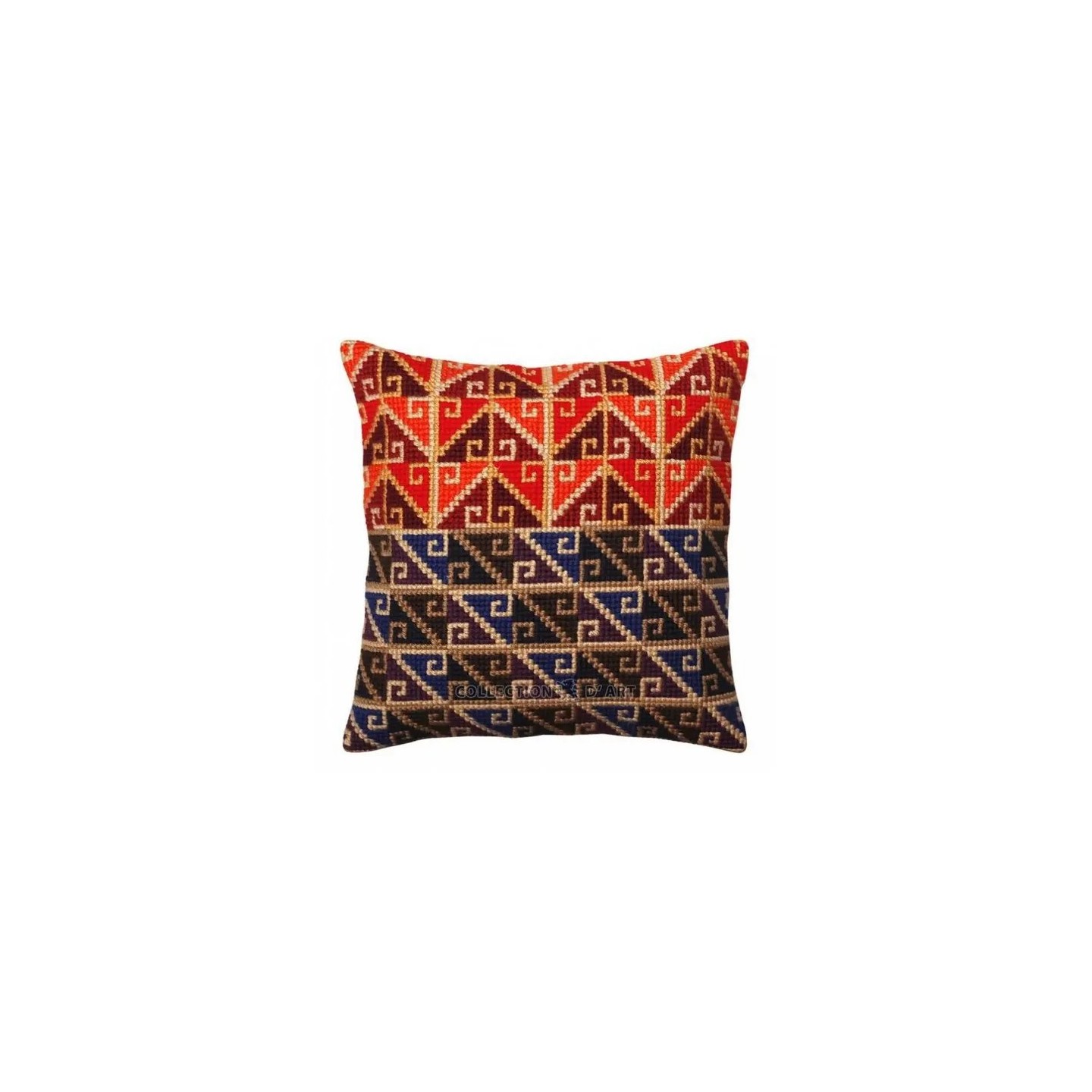 Borduurkussen Peruaans ornament 5371