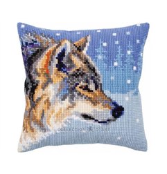 Kreuzstichkissen Wintertiere 5303