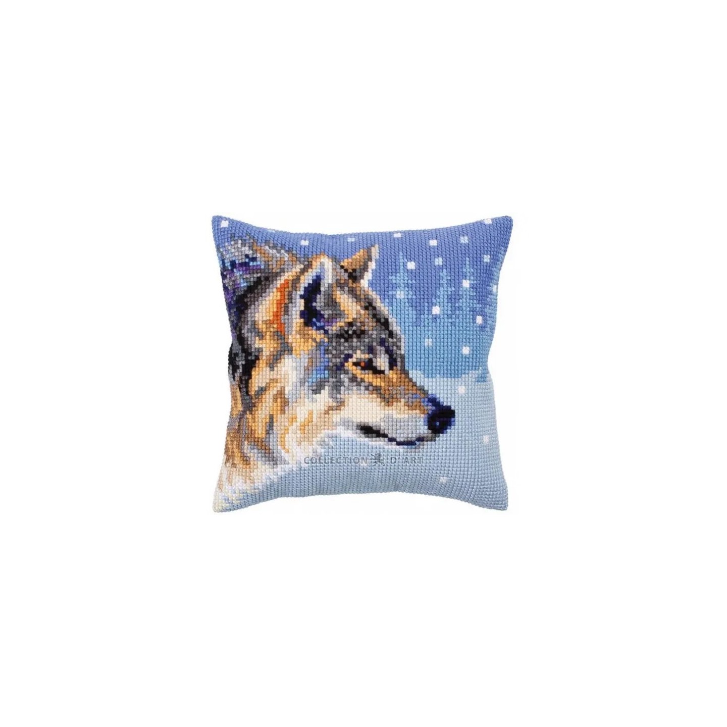 Kreuzstichkissen Wintertiere 5303