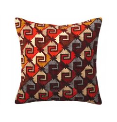Borduurkussen Peruaans ornament 5368