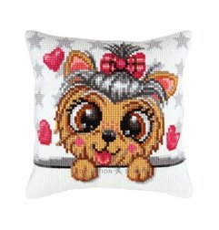 Kreuzstichkissen Yorkshire Terrier 5434