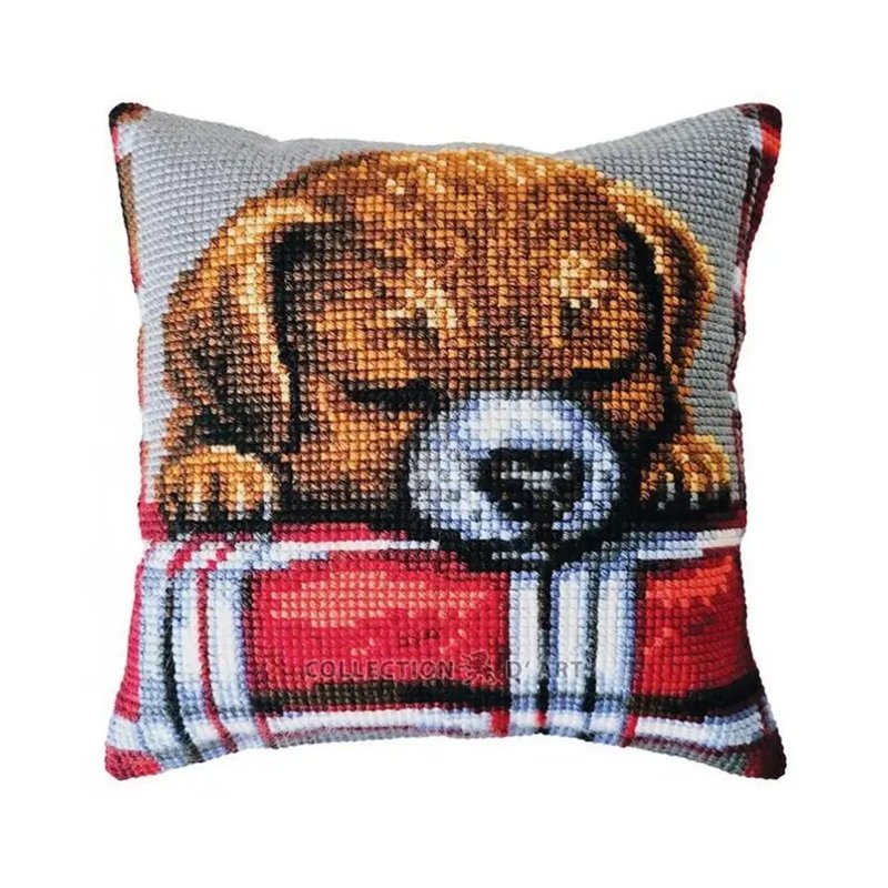 Borduurkussen Geliefde puppy 5482 Borduurkussen Geliefde puppy 5482