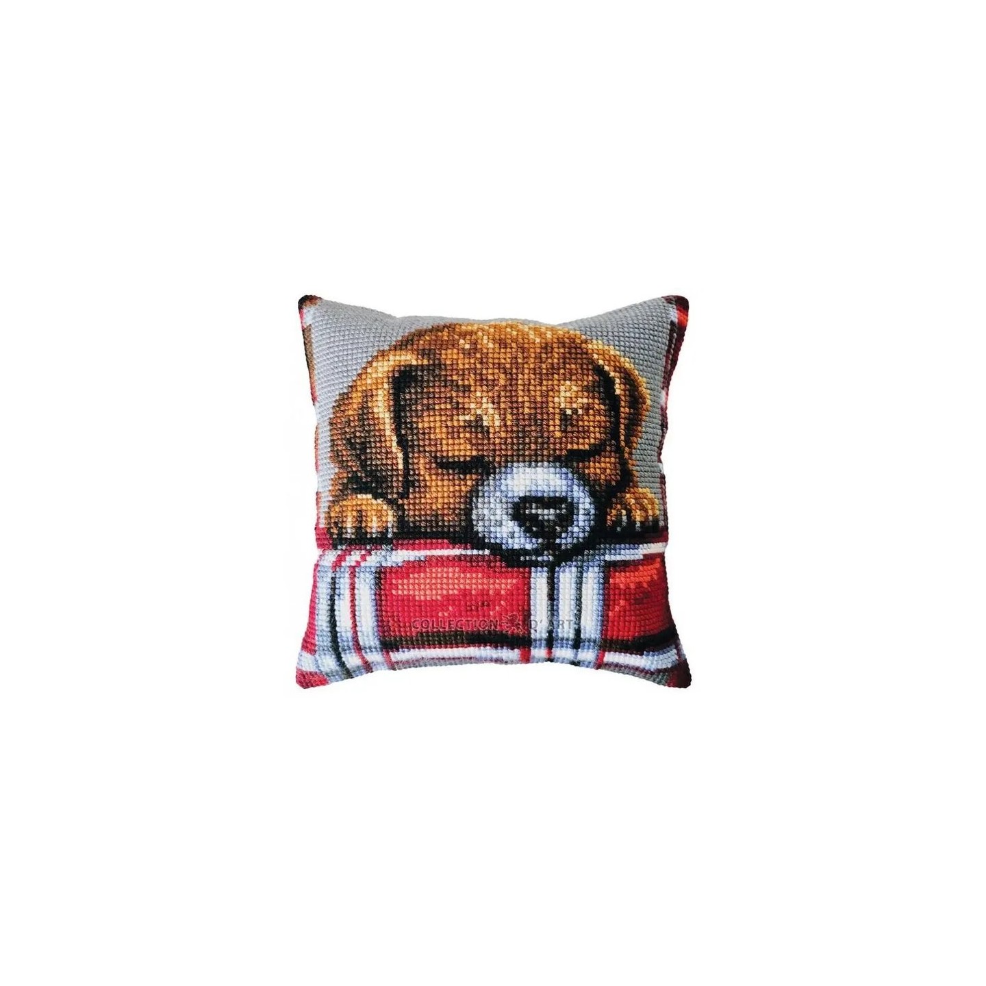 Borduurkussen Geliefde puppy 5482