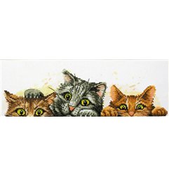 Borduurpakket Nieuwsgierige kittens