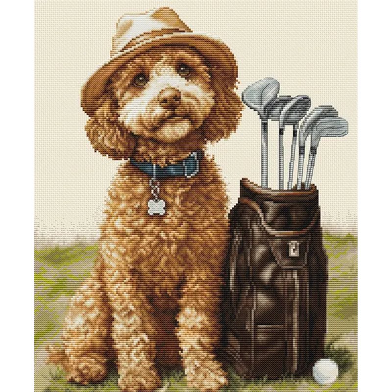 Kit de broderie Le maître golfeur Kit de broderie Le maître golfeur