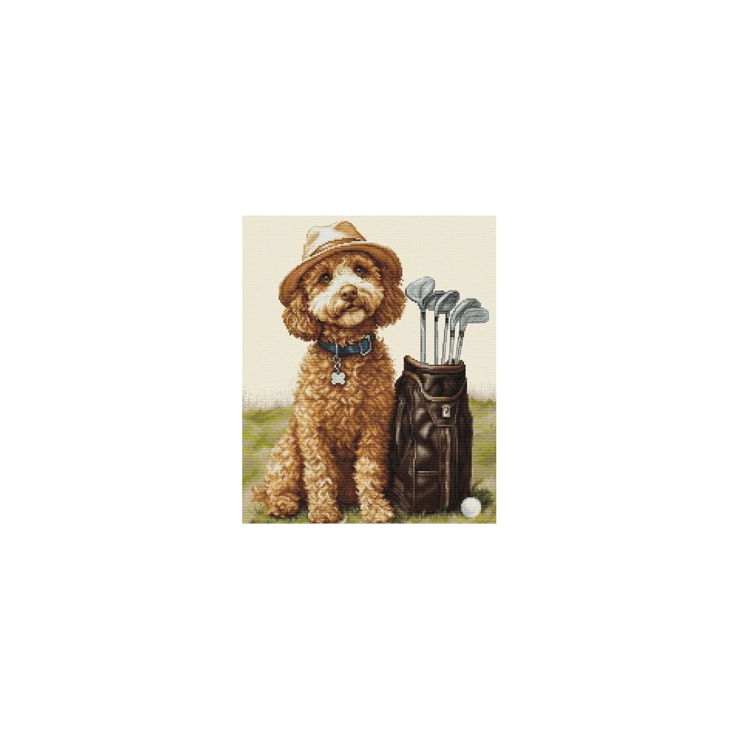 Luca-S Kit de broderie Le maître golfeur