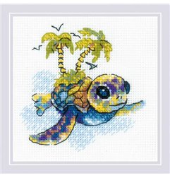 Riolis Embroidery kit Little Turtle