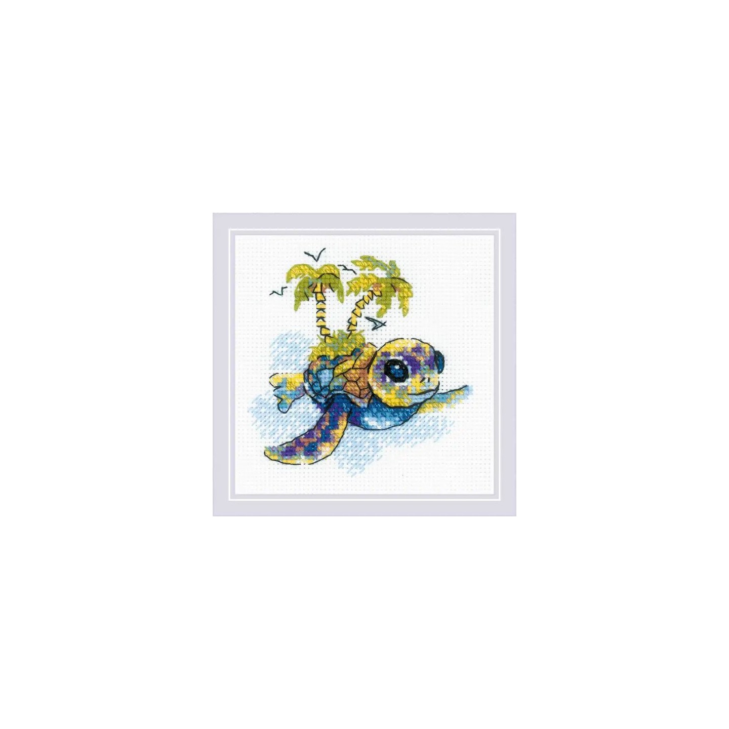 Riolis Kit de broderie Petite tortue