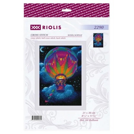 Embroidery kit Hot Air Balloon