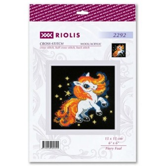 Riolis Kit de broderie Poulain étincelant