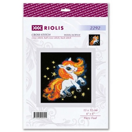 Embroidery kit Fiery Foal