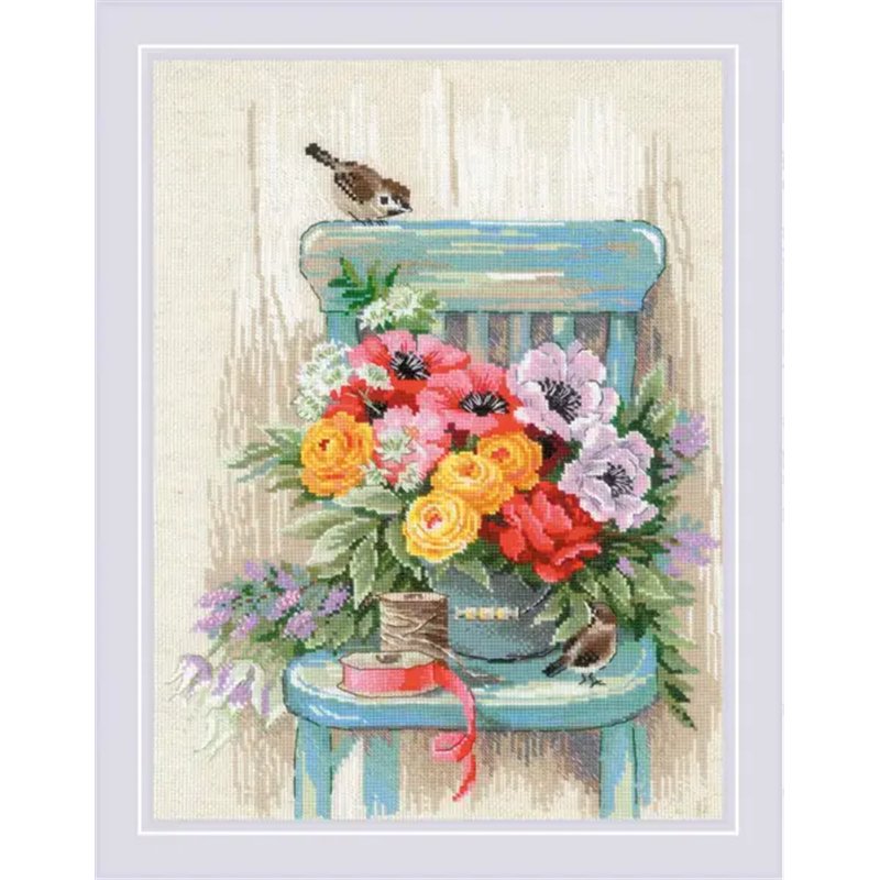 Embroidery kit Garden Flowers Embroidery kit Garden Flowers