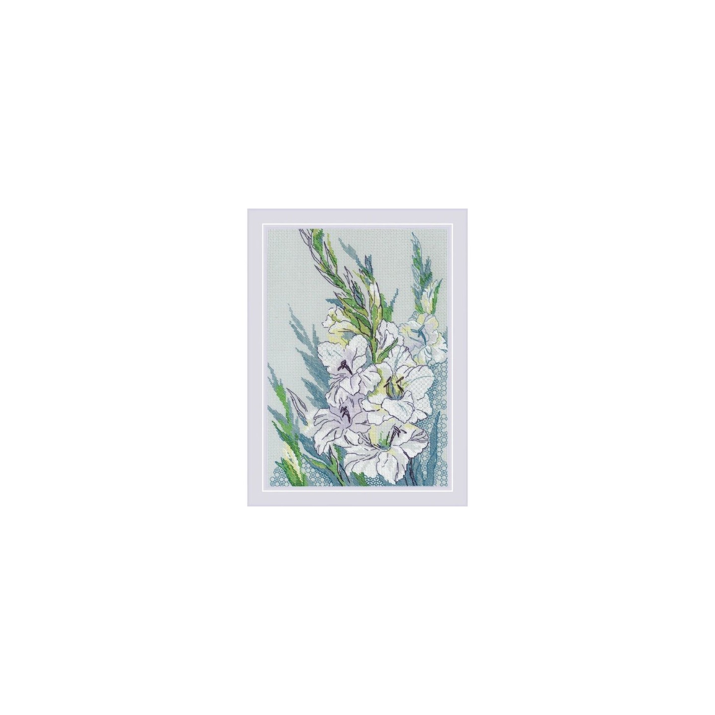Riolis Embroidery kit White Gladioli