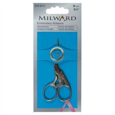 Ciseaux à broder cigogne Milward 9 cm