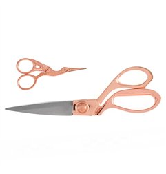 Scherenset: Schneiderschere und Stickschere: Roségold