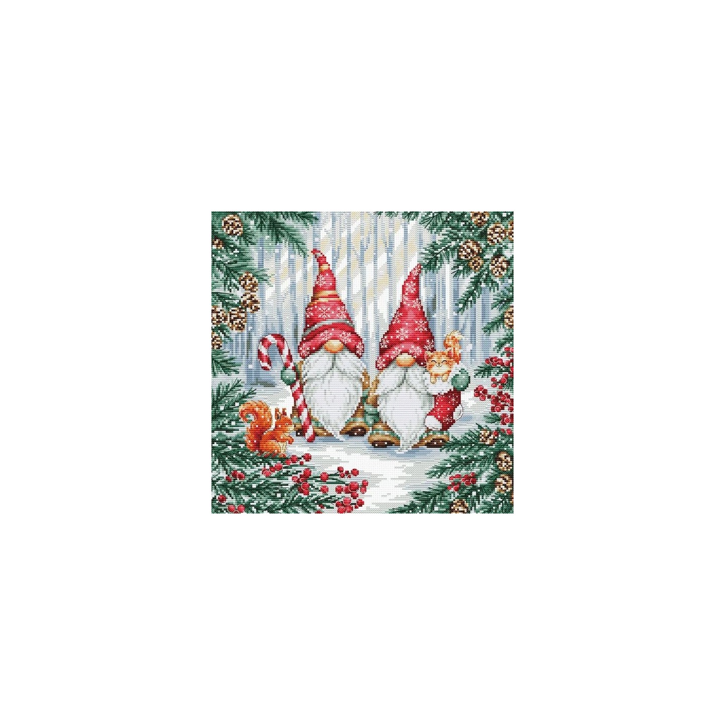 Luca-S Kit de broderie Les amis de la forêt