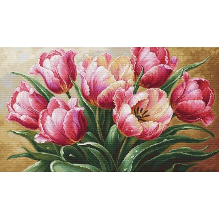 Luca-S Embroidery kit Graceful Tulips