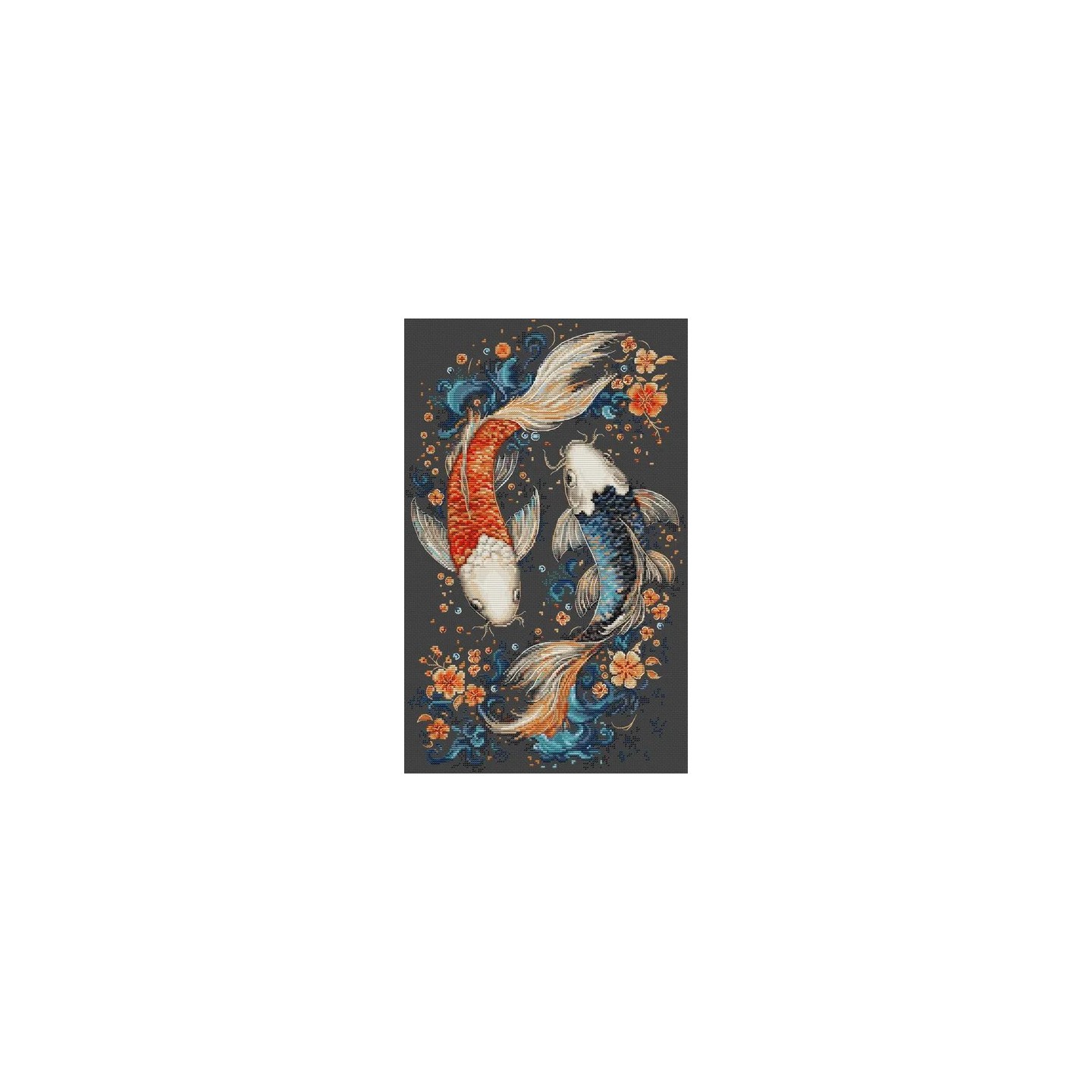 Luca-S Borduurpakket Twee magische vissen