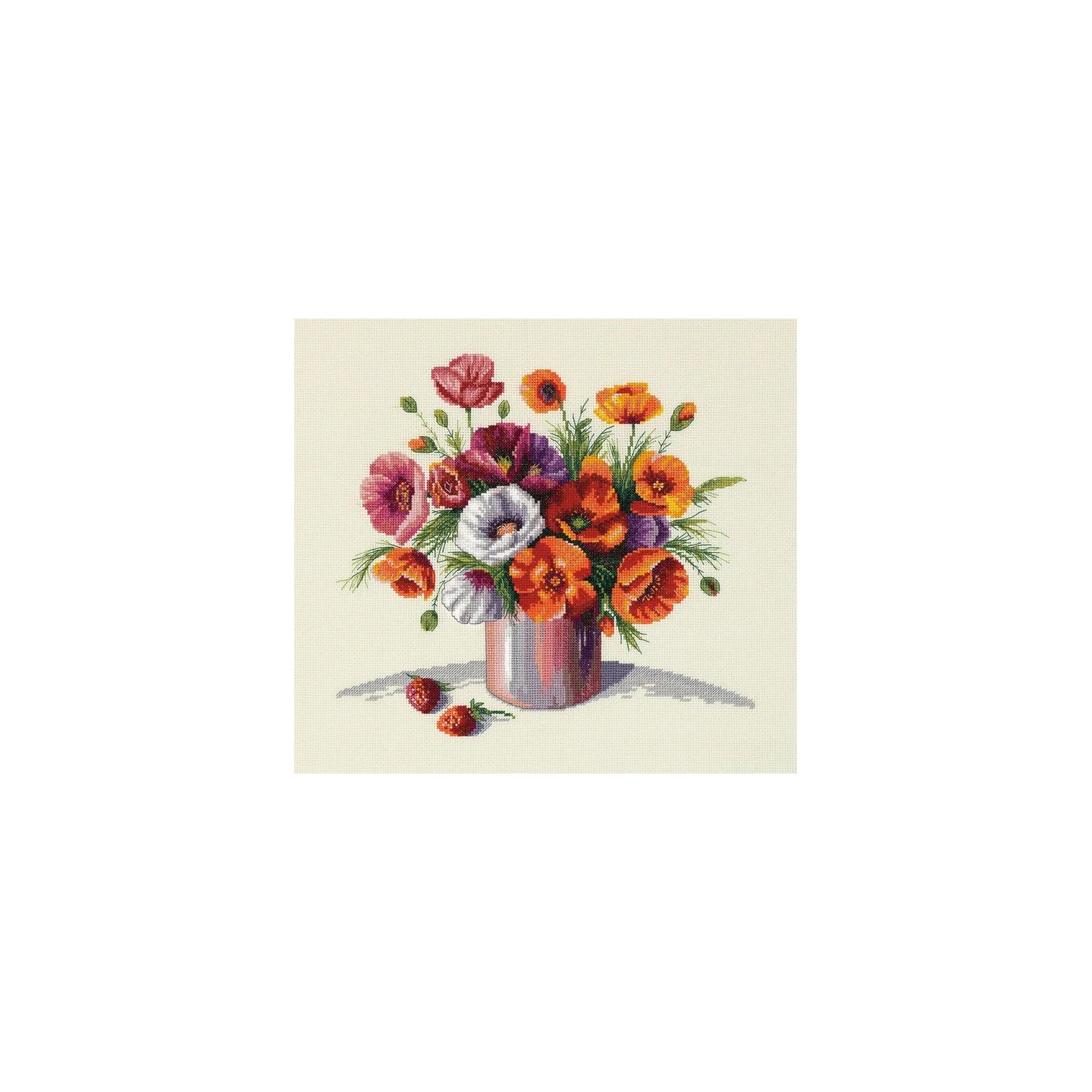 Embroidery kit Morning poppies