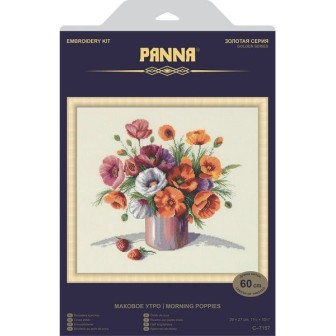 Embroidery kit Morning poppies