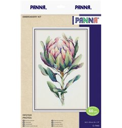 Embroidery kit Protea
