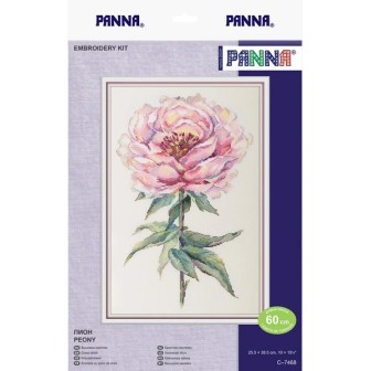 Embroidery kit Peony