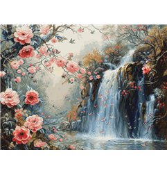 Luca-S Stickset Kristallklarer Wasserfall