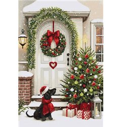 Luca-S Embroidery kit Waiting for Christmas
