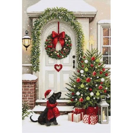 Luca-S Embroidery kit Waiting for Christmas