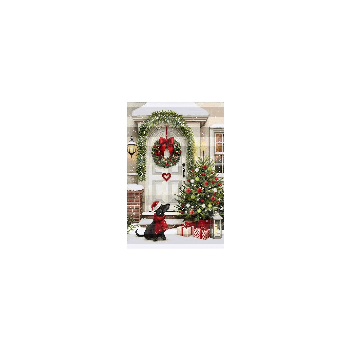 Luca-S Embroidery kit Waiting for Christmas