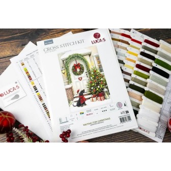 Luca-S Kit de broderie En attendant Noël