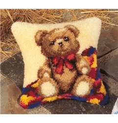 Kit coussin au point noué Un petit ours 14124