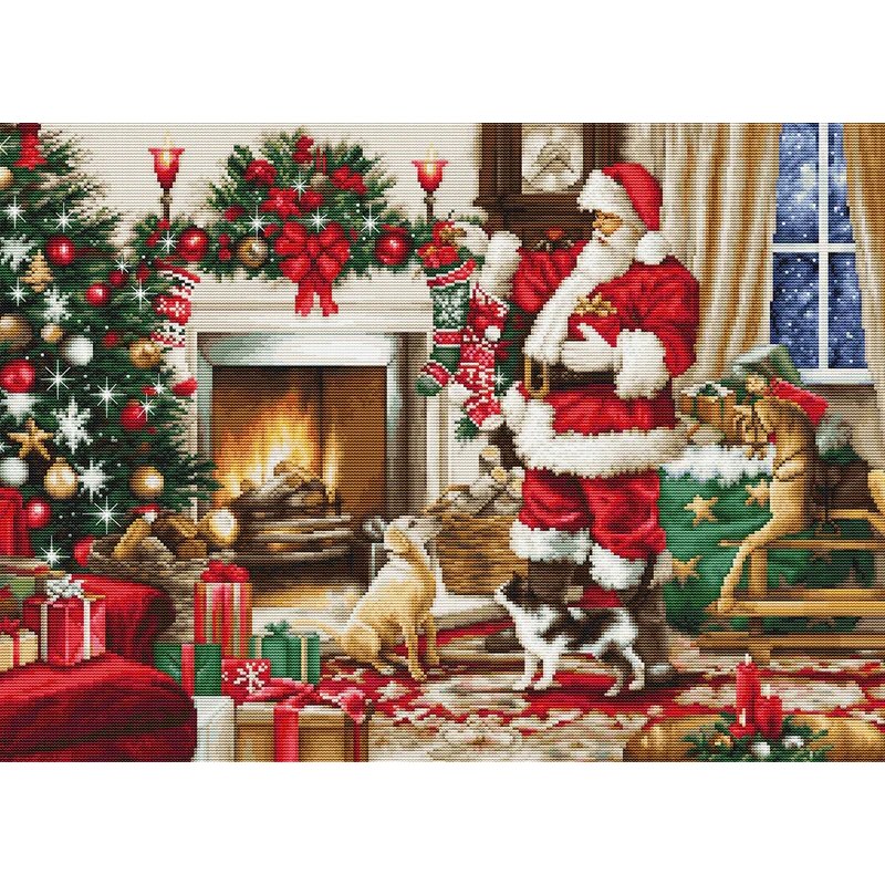 Borduurpakket Kerstman interieur Borduurpakket Kerstman interieur