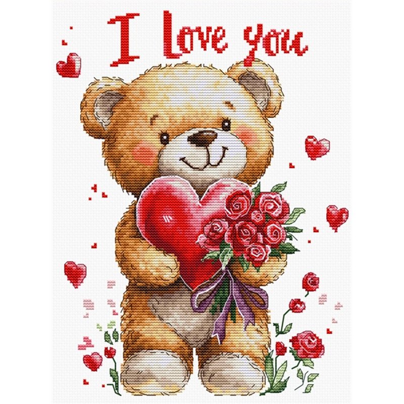 Borduurpakket Boeket van liefde Borduurpakket Boeket van liefde