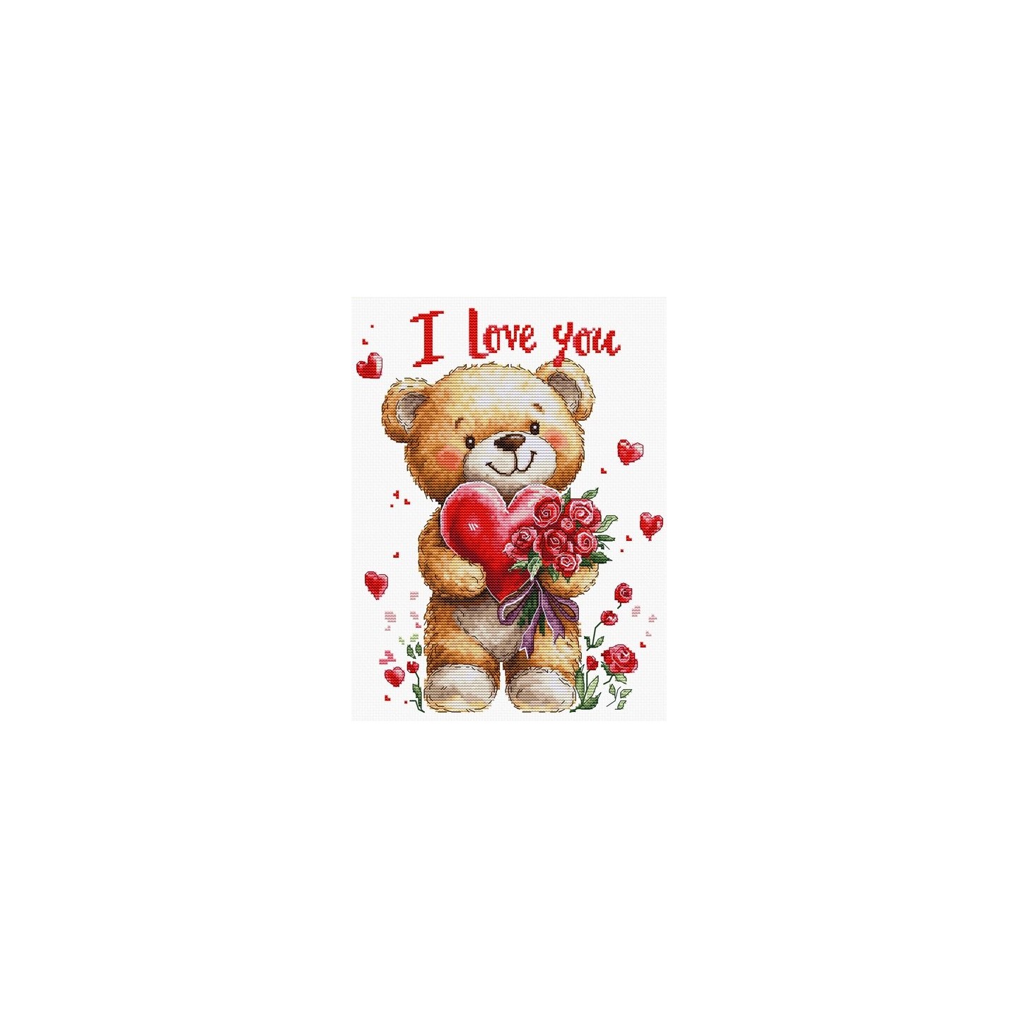 Borduurpakket Boeket van liefde