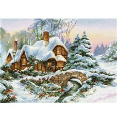 Kit de broderie Paysage d'hiver