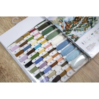 Kit de broderie Paysage d'hiver