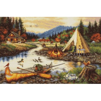 Embroidery kit Gold Creek