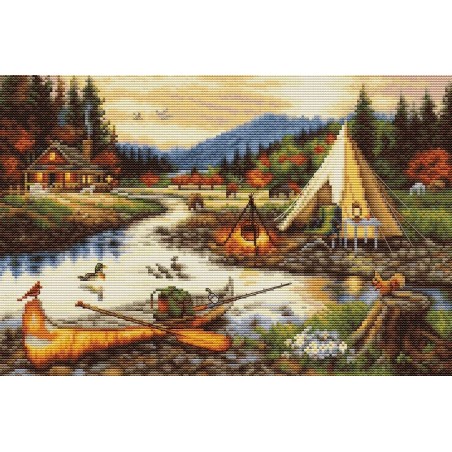Embroidery kit Gold Creek