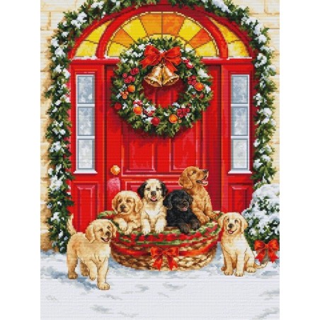 Kit de broderie Livraison du Père Noël