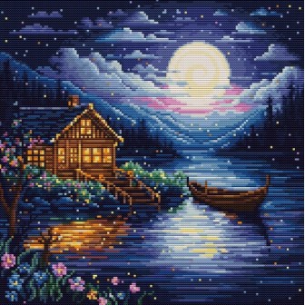 Kit de broderie Nuit de printemps