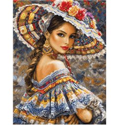 Embroidery kit The Mexican Fest (petit point)