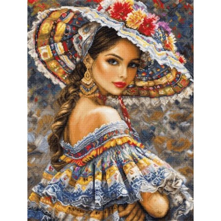Kit de broderie Le festival mexicain (petit point)