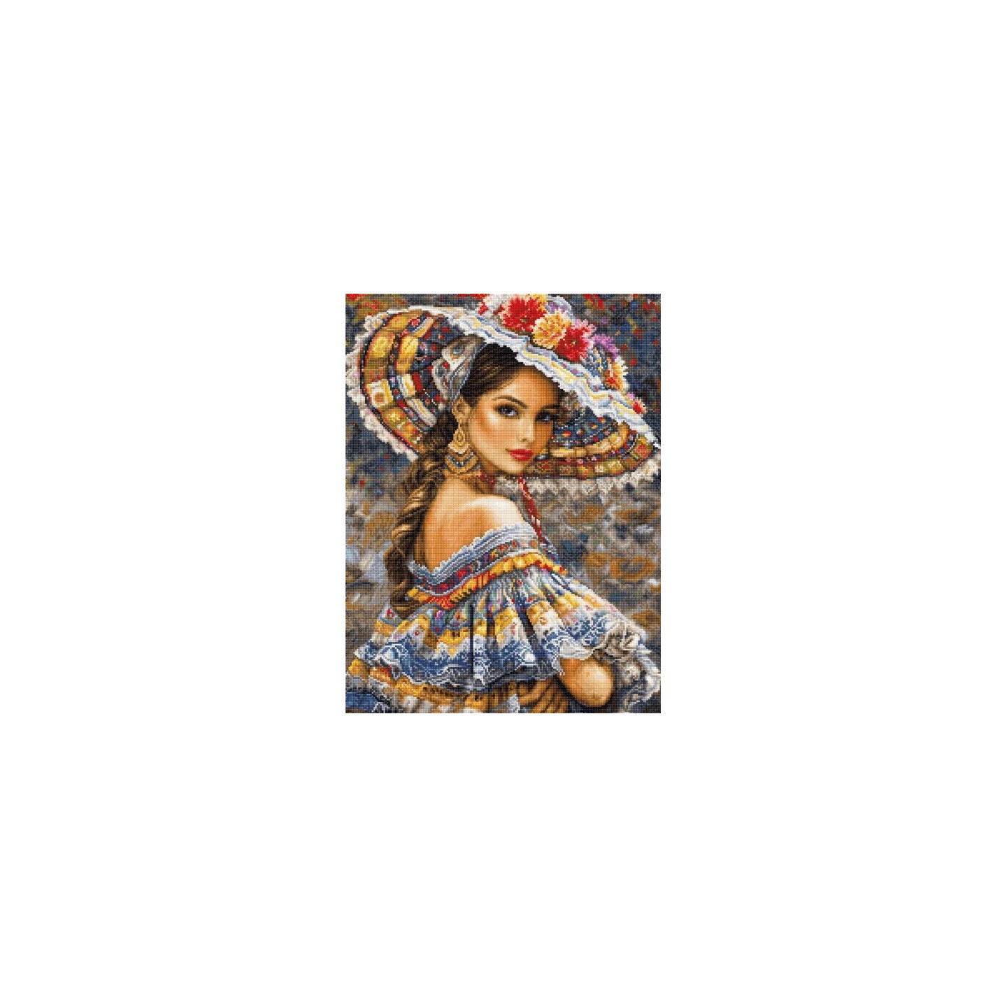 Kit de broderie Le festival mexicain (petit point)