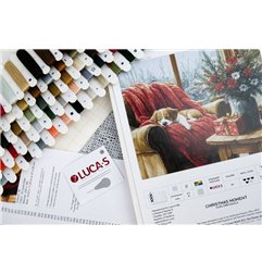 Kit de broderie Moment de Noël (petit point)