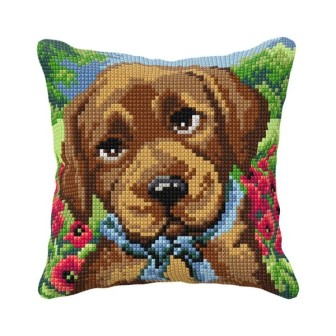 Borduurkussen Puppy 99106